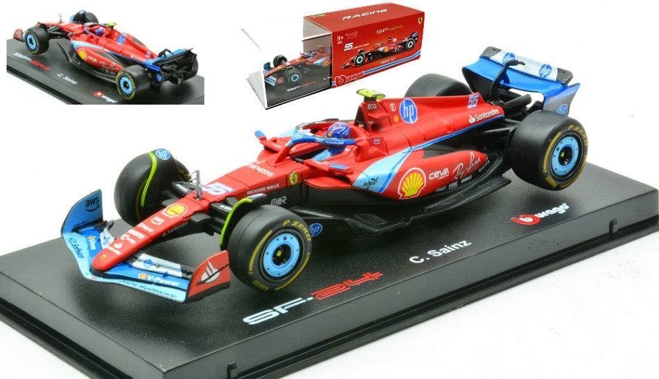 Ferrari SF-24 N.55 5th Miami GP 2024 Carlos Sainz Signature – Bburago 1:43