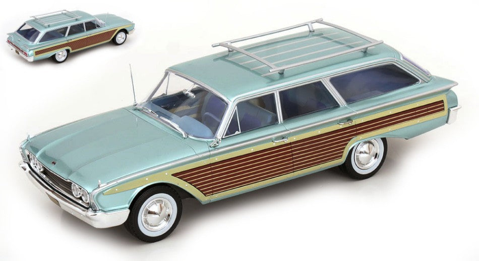Ford Ltd Country Squire 1960 Light Blue – ModelCarGroup 1:18