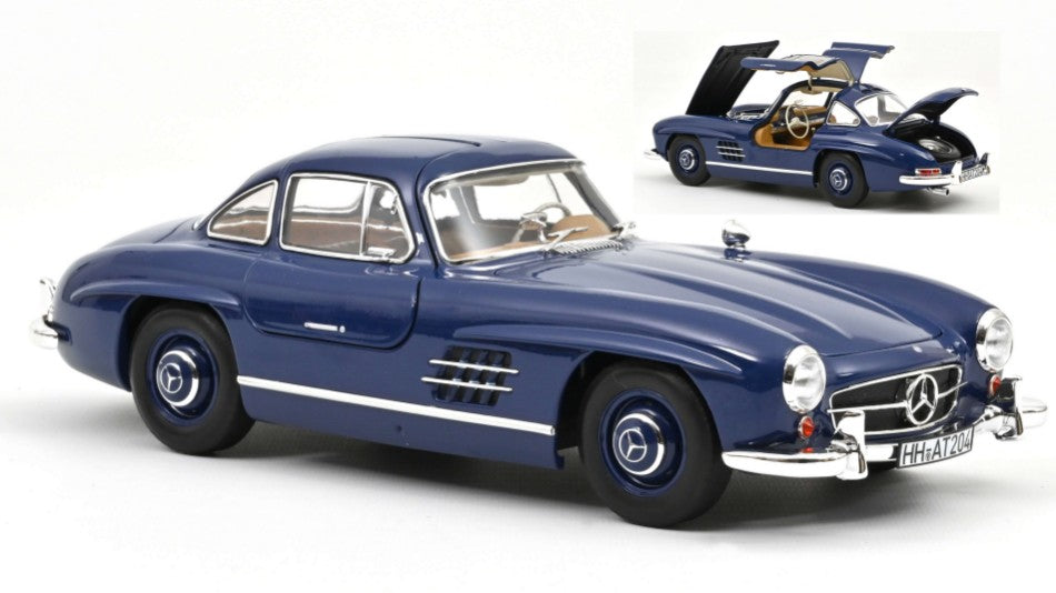 Mercedes 300 Sl 1954 blu 1:18 – Norev
