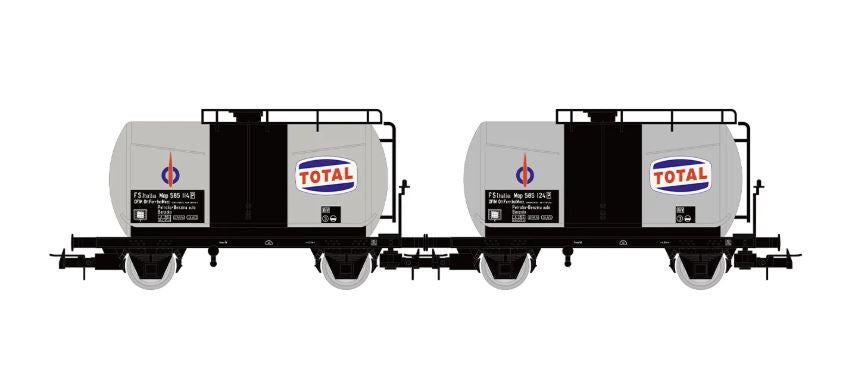 Fs 2 Unit Pack 2-AXLE Tank Wagon Total Ep.iii – Rivarossi 1:87