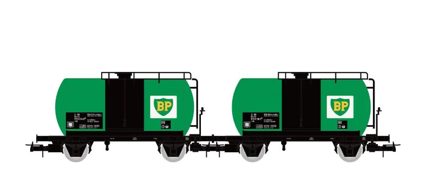 Fs 2 Unit Pack 2-AXLE Tank Wagon Bp Ep.iv – Rivarossi 1:87