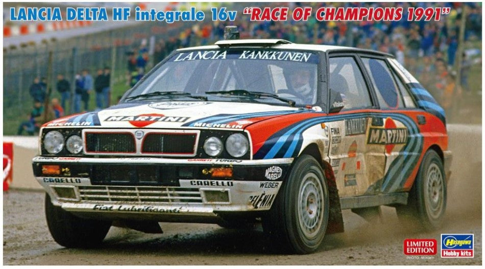 Lancia Delta Hf Integrale 16v Rally "race Of Champions 1991" Kit – Hasegawa 1:24