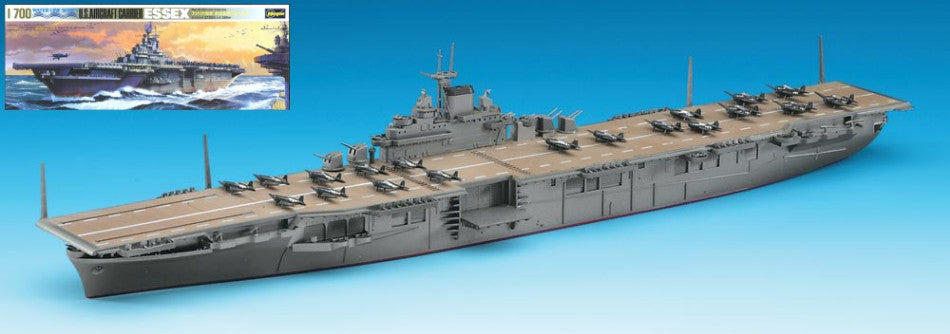 U.S.AIRCRAFT Carrier Uss Essex CV-9 Water Line Series Kit – Hasegawa 1:700