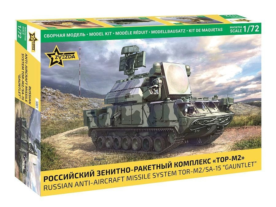 Russian Anti-aircraft Missile System TOR-M2/SA-15 Gauntlet Kit – Zvezda 1:72