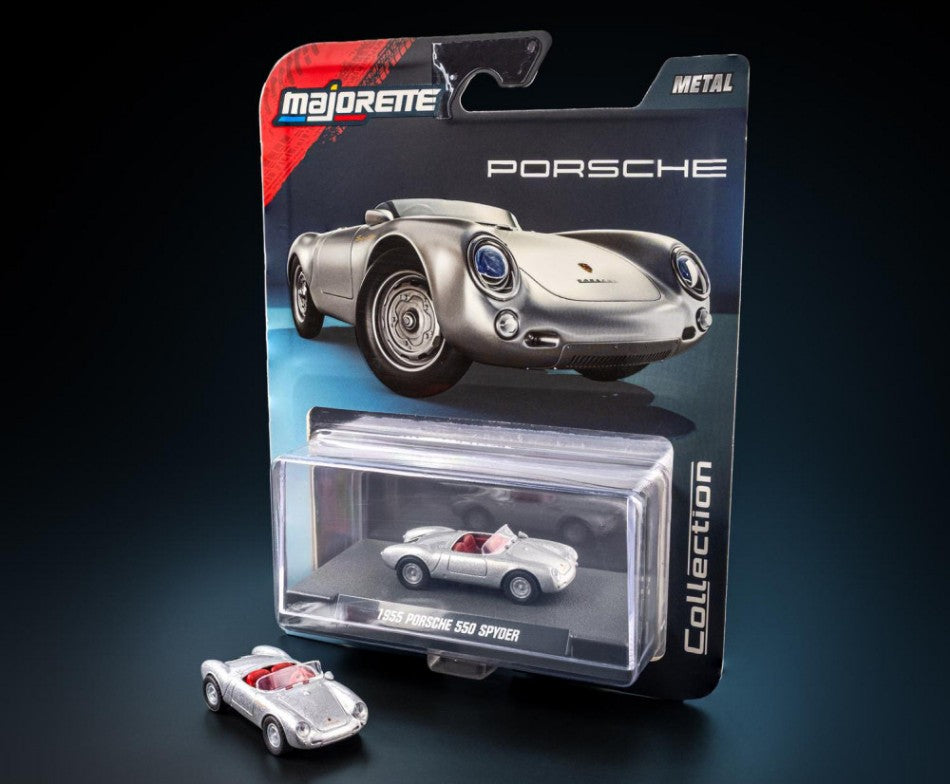 Porsche 550 Spyder 1955 Silver – Majorette 1:64