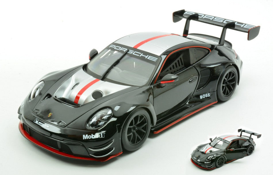 Porsche 911 GT3 R 2023 Black/silver – Bburago 1:24