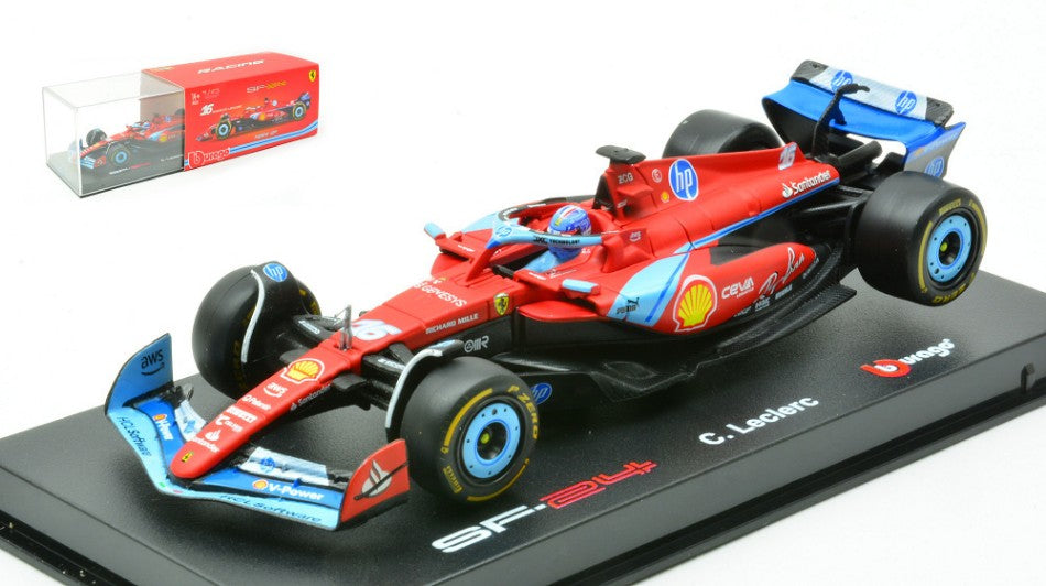 Ferrari SF-24 N.16 3rd Miami GP 2024 Charles Leclerc Signature – Bburago 1:43