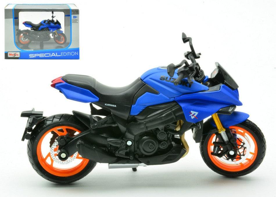 Suzuki Katana 2024 blu 1:18 – Maisto
