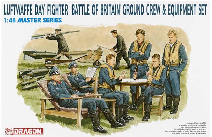 Luftwaffe Day Fighter Battle Of Britain Ground Crew Set Kit – Dragon 1:48