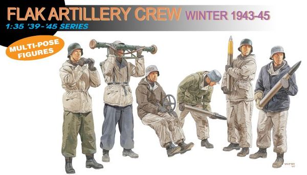 Flak Artillery Crew 1943-45 Kit – Dragon 1:35