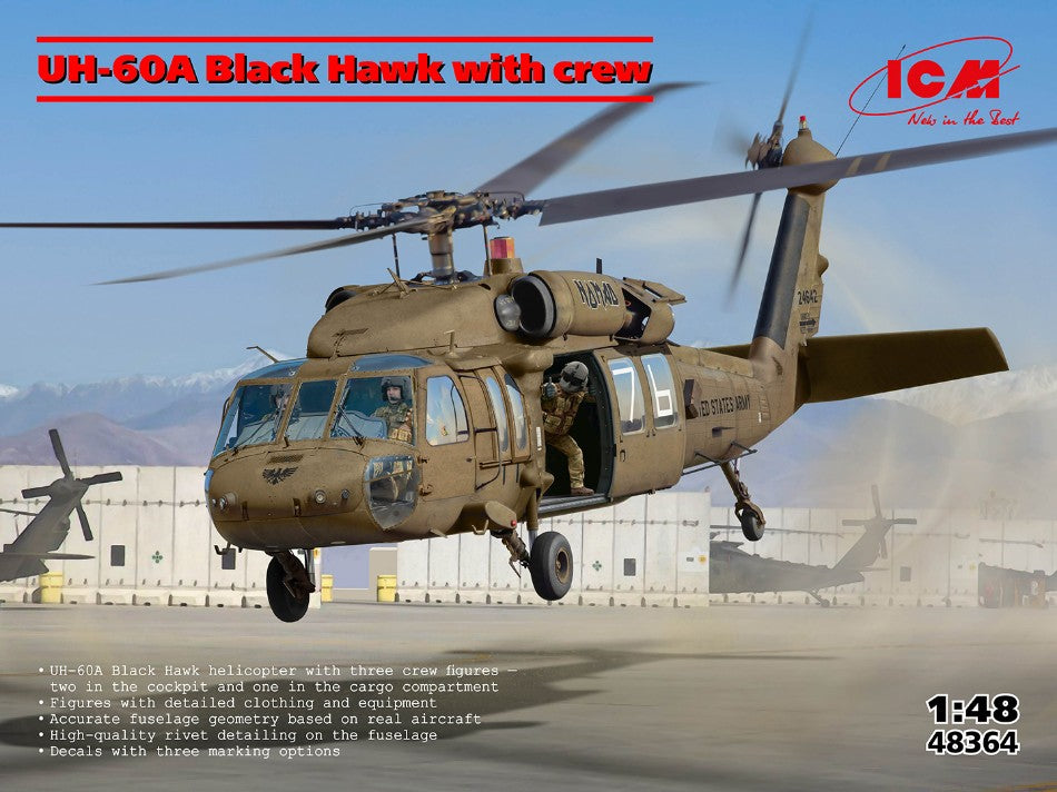 UH-60A Black Hawk With Crew Kit – ICM 1:48
