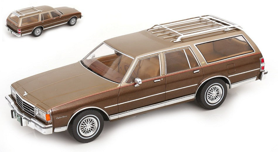 Chevrolet Caprice Estate Wagon 1985 Beige/decals – ModelCarGroup 1:18