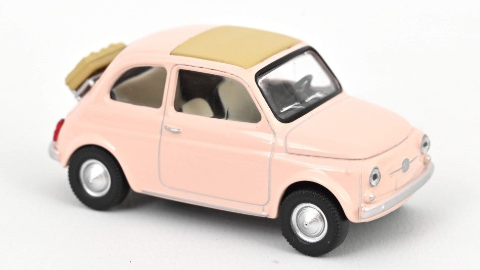 Fiat 500 F 1965 Pastel Pink Jet Car – Norev 1:43