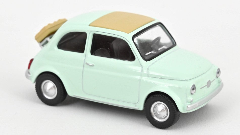 Fiat 500 F 1965 Pastel Blue Jet Car – Norev 1:43