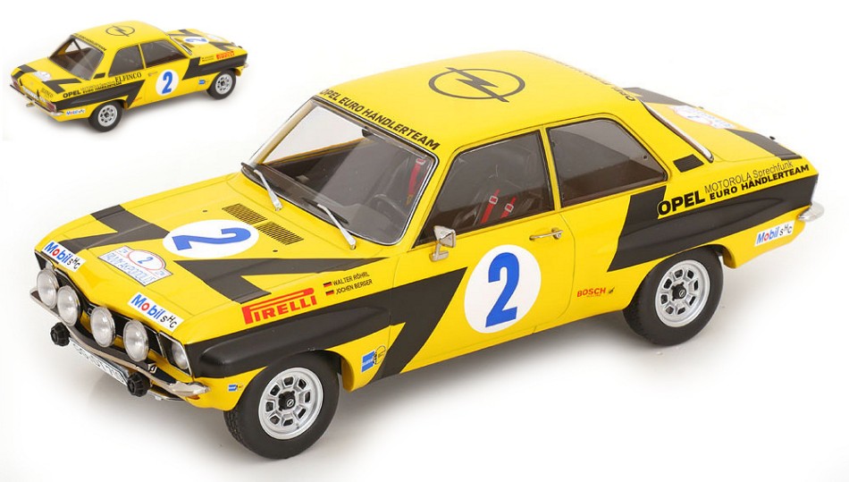 Opel Ascona A N.2 Rally Acropolis 1975 W.ROHRL-C.GEISTDORFER – ModelCarGroup 1:18
