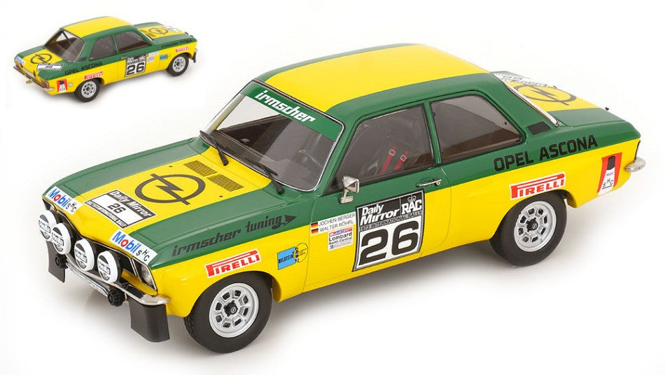 Opel Ascona A N.26 Rac Rally 1973 W.ROHRL-J.BERGER – ModelCarGroup 1:18