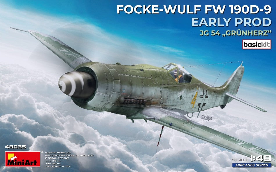 Focke-wulf Fw 190D-9 Early Prod.jg 54 Basic Kit – Miniart 1:48