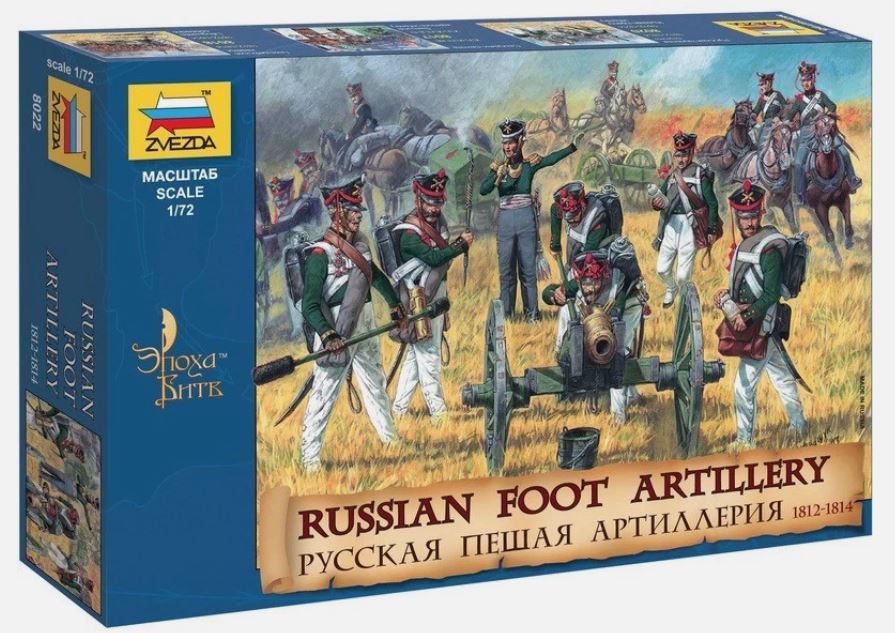 Russian Artillery 1812 Kit – Zvezda 1:72