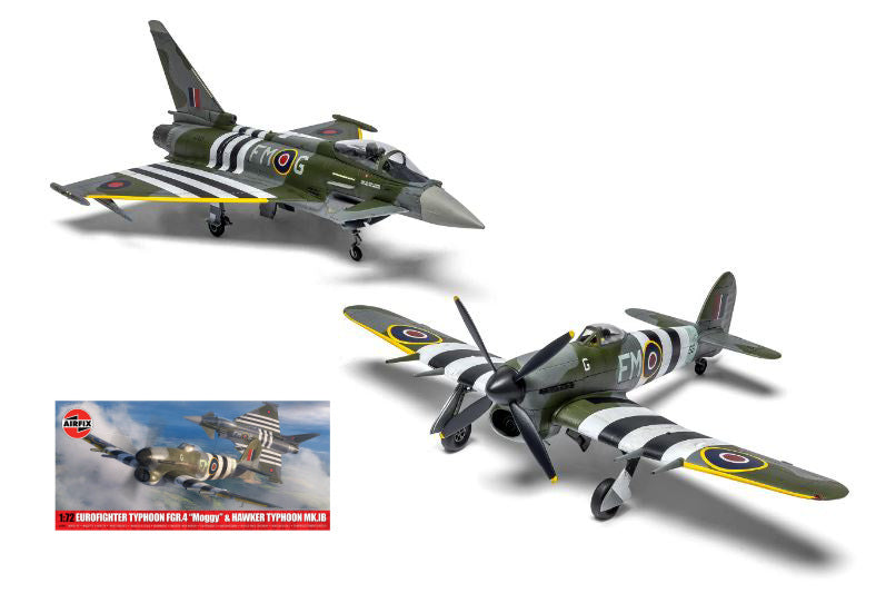 Twin Pack - Eurofighter Typhoon FGR.4 (fmog) + Hawker Typhoon Kit – Airfix 1:72
