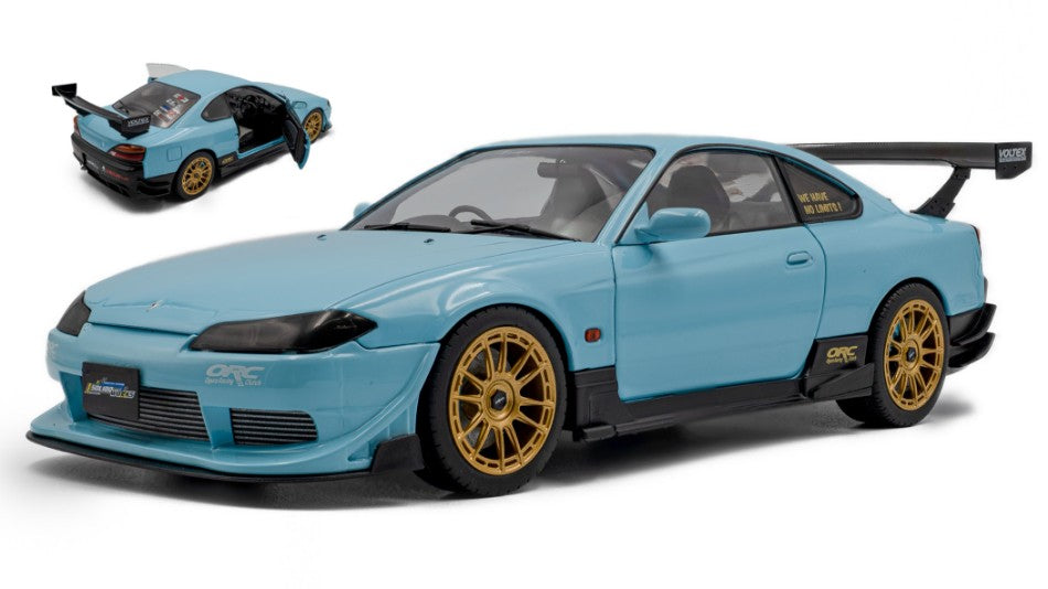 Nissan Silvia (S15) Spec-r Aero Solido Works 1999 Baby Blue – Solido 1:18