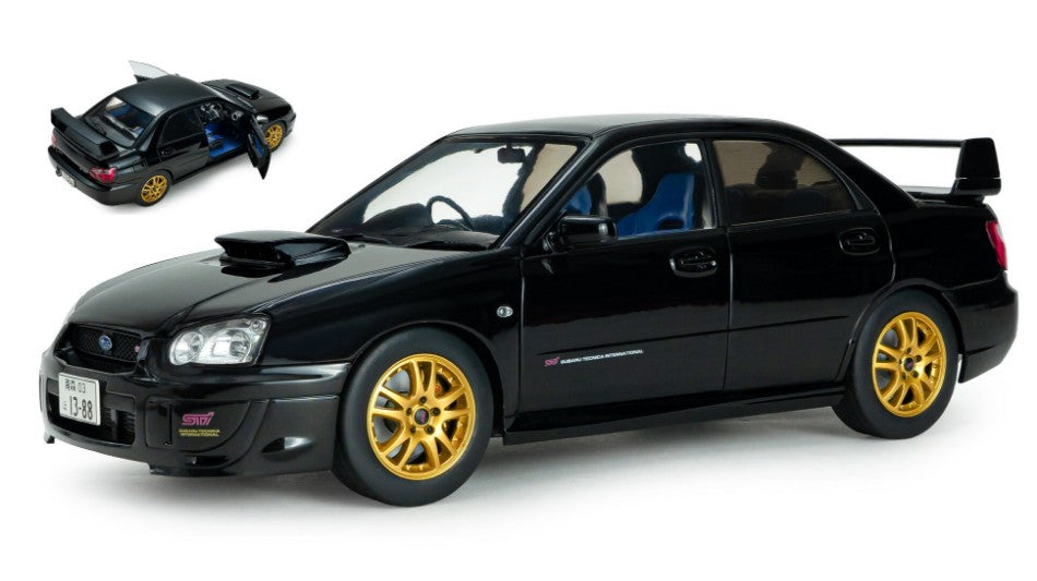 Subaru Impreza Wrx Sti Java Black Pearl 2004 – Solido 1:18