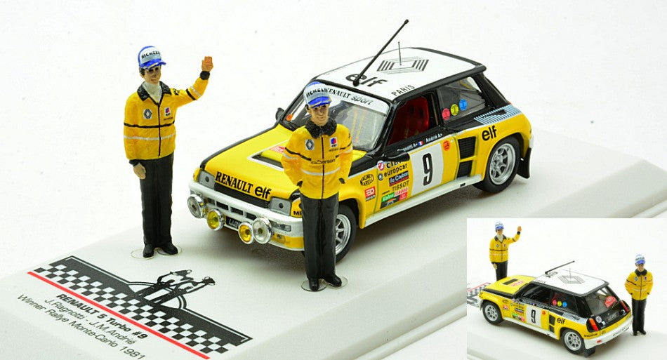 Renault 5 Turbo N.9 Rally Monte Carlo 1981 W/fig.ragnotti-andre – Ixo Model 1:43