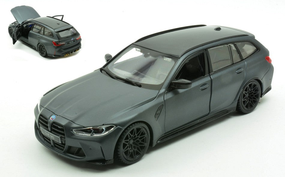 BMW M3 Touring 2023 Matt Black – Bburago 1:24