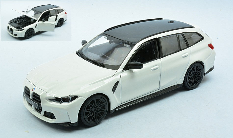BMW M3 Touring 2023 White – Bburago 1:24