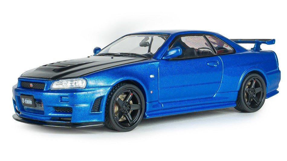 Nissan Skyline Gt-r (R34) Z-tune 1998 Bayside Blue – Solido 1:43