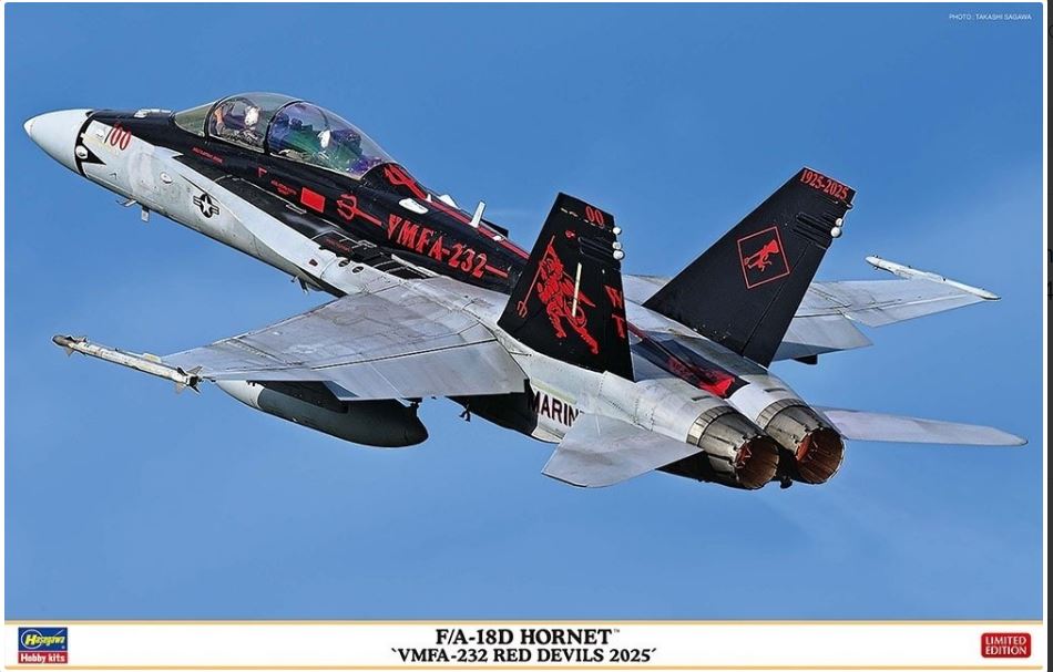 F/A-18D Hornet "VMFA-232 Red Devils 2025" Kit – Hasegawa 1:48