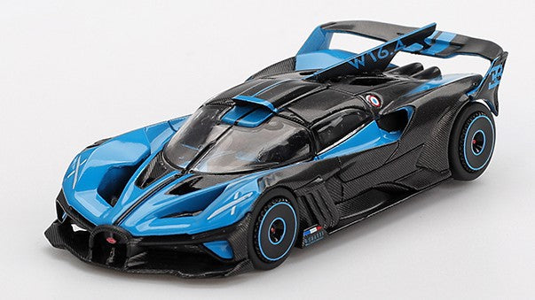 Bugatti Bolide Presentation Black And Blue 2024 – Mini GT 1:64