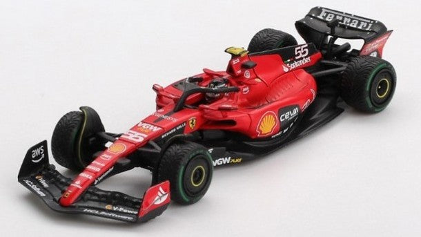 Ferrari SF23 #55 C. Sainz Monaco GP 2023 "bbr For Mini-gt" – Mini GT 1:64