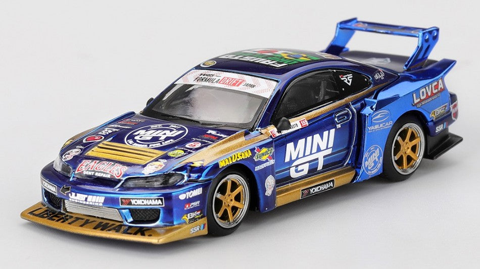 Nissan Silvia S15 Lbsuper Silhouette #555 Team Mini GT Liberty Wa – Mini GT 1:64