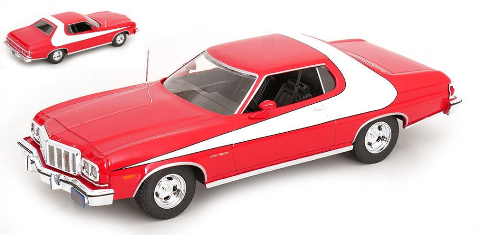 Ford Gran Torino 1975 Red/white – ModelCarGroup 1:18