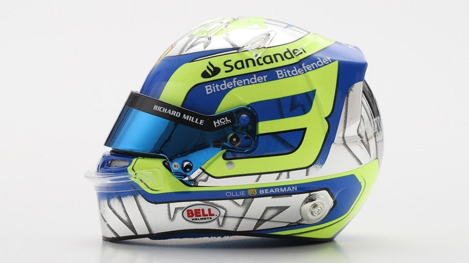 Helmet Oliver Bearman Saudi Arabia GP 2024 – Looksmart 1:5