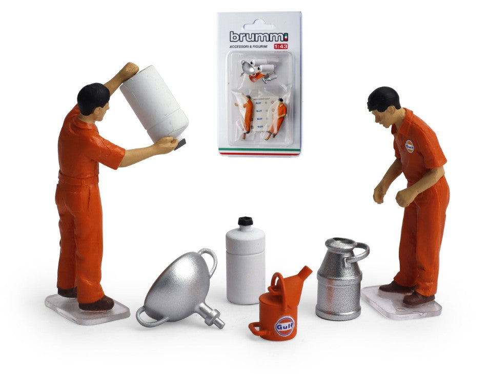 Set Rifornimento 2 Meccanici + Accessori – Brumm 1:43