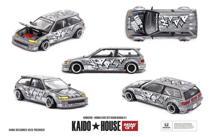 Honda Civic (ef) Kaido Manga V1 1987 – Mini GT 1:64