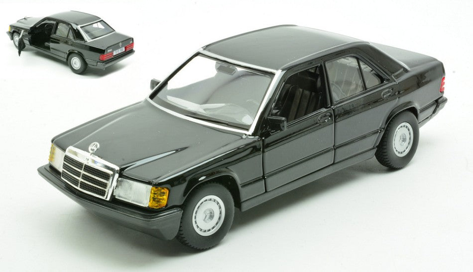 Mercedes 190E 1987 Black Limited Edition – Burago 1:24