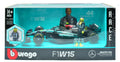 Mercedes AMG W15 N.44 2024 Lewis Hamilton With Figure – Bburago 1:24