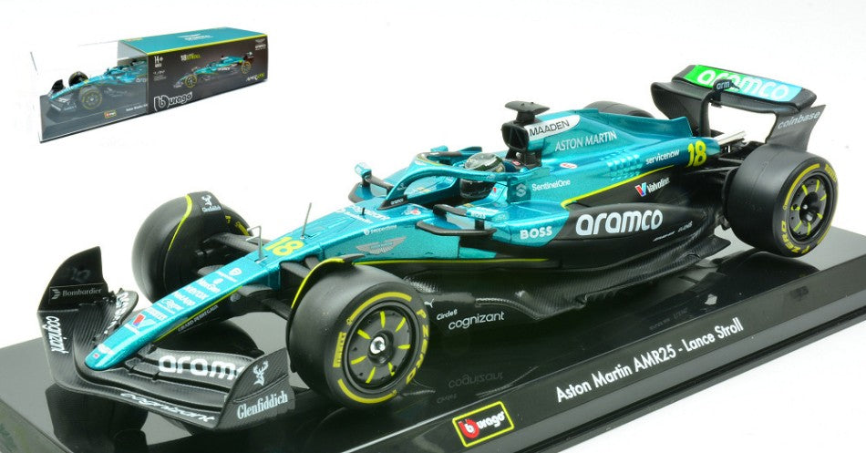 Aston Martin Amr 25 N.18 2025 Lance Stroll Signature – Bburago 1:24