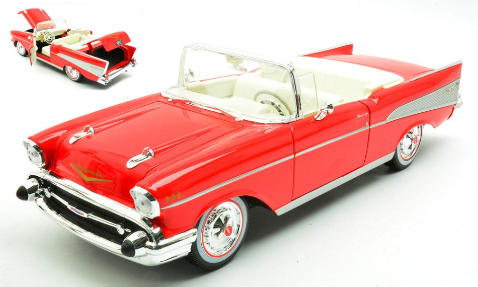 Chevrolet Bel Air Cabrio 1957 Red – Maisto 1:18