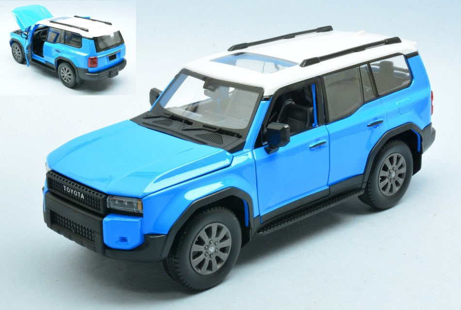 Toyota Land Cruiser 2024 Blue/white – Maisto 1:24