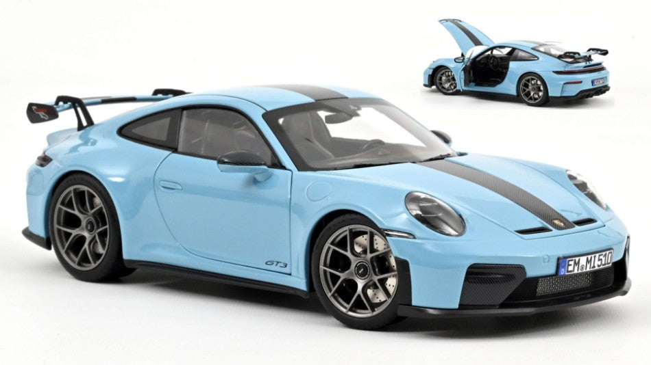 Porsche 911 Gt3 W/Weissach Pack 2025 Gulfblue 1:18 – Norev