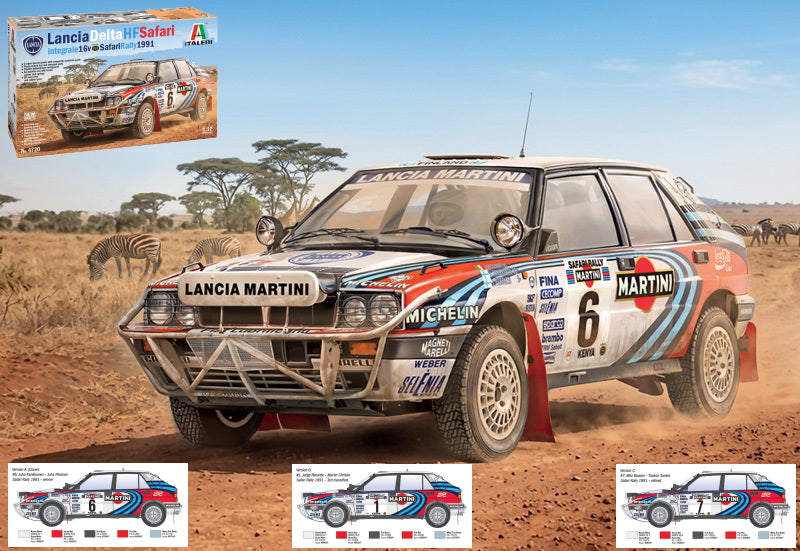 Lancia Delta Hf Integrale 16V Safari Rally 1991 Kit – Italeri 1:12