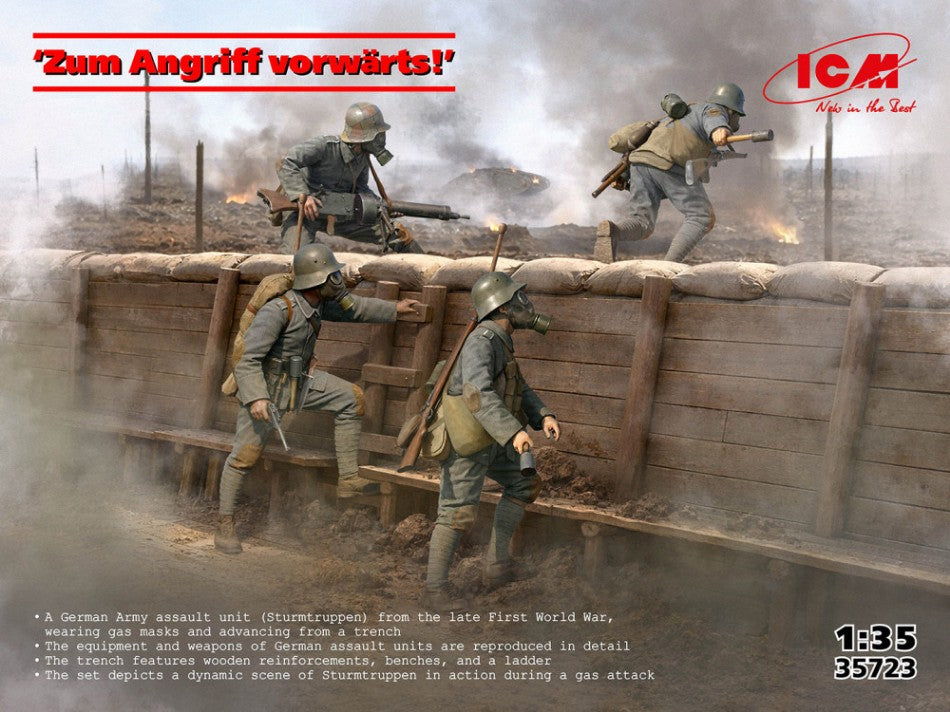 Los, Los, Los Attacke! Vorwarts! Marsch! Figures Kit – ICM 1:35
