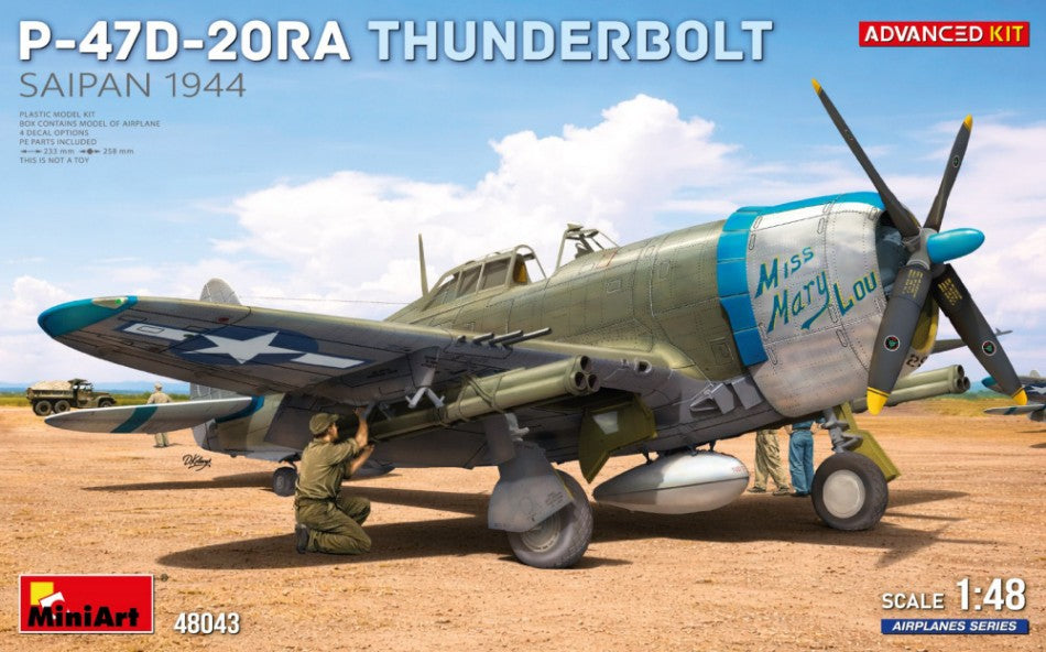 P-47D-20RA Thunderbolt Saipan 1944 Advanced Kit – Miniart 1:48