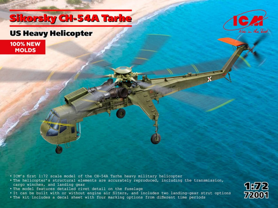 Sikorsky CH-54A Tarhe US Navy Helicopter Kit – ICM 1:72