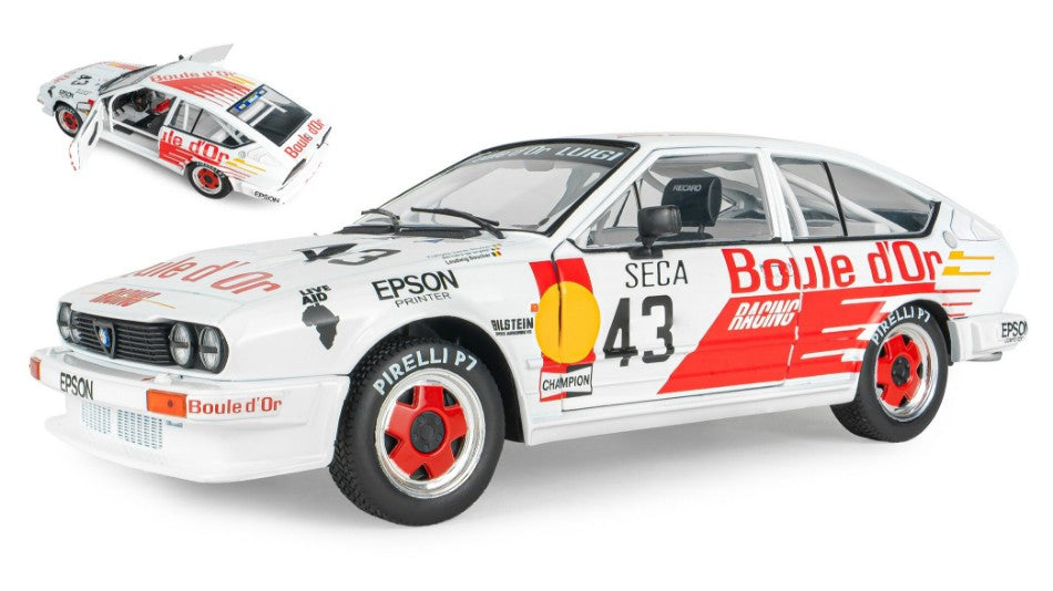 Alfa Romeo Gtv6 bianco N43 24H Spa 1985 De Dryver-Boucher-Boucher 1:18 – Solido