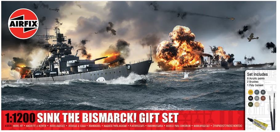 Sink The Bismark Gift Set Kit – Airfix 1:1200