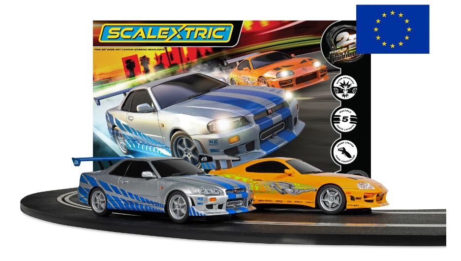 Pista Fast & Furious Toyota Supra & Nissan R34 Lungh.cm 158 – Scalextric 1:32